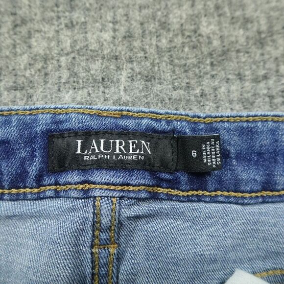 Ralph Lauren Jeans Womens 6 Blue Denim Skinny Ankle Coastal Wash Premier Casual- - Picture 3 of 12